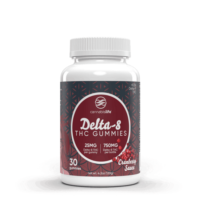 Cranberry Sauce Delta 8 Gummies 30ct 750mg Best Sales Price - Gummies