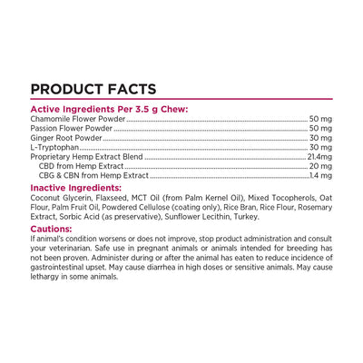 Paw CBD Broad Spectrum CBD Dog Calming Chews Best Sales Price - Pet CBD