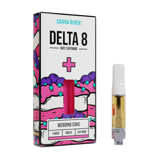 Canna River Delta 8 Vape - Cartridge - Wedding Cake - 1g Best Price