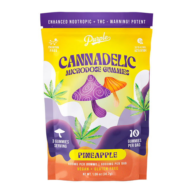 Purple Organics Cannadelics Microdose Gummies – 10CT