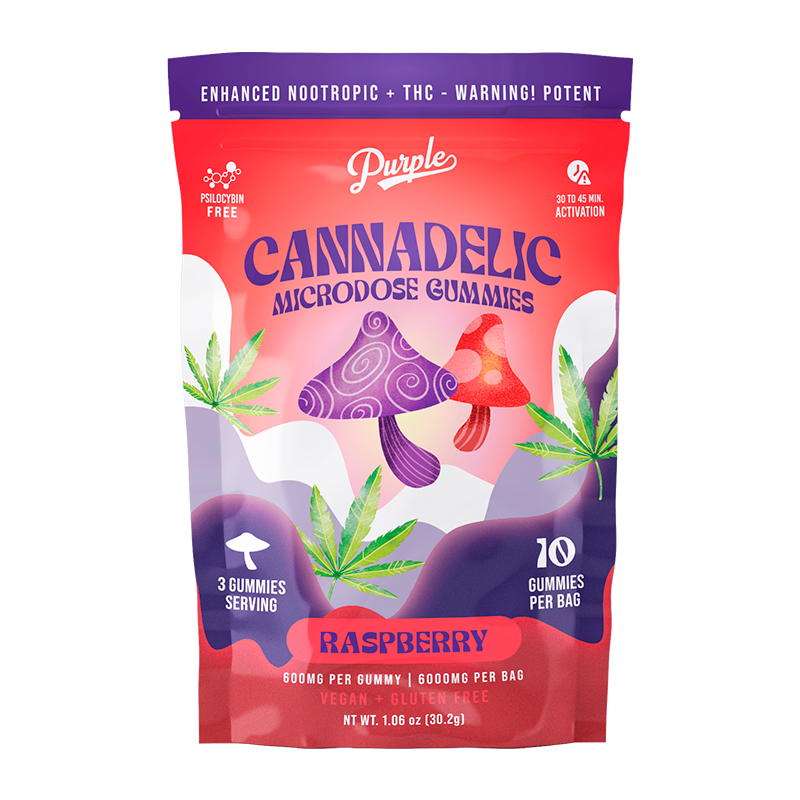 Purple Organics Cannadelics Microdose Gummies – 10CT