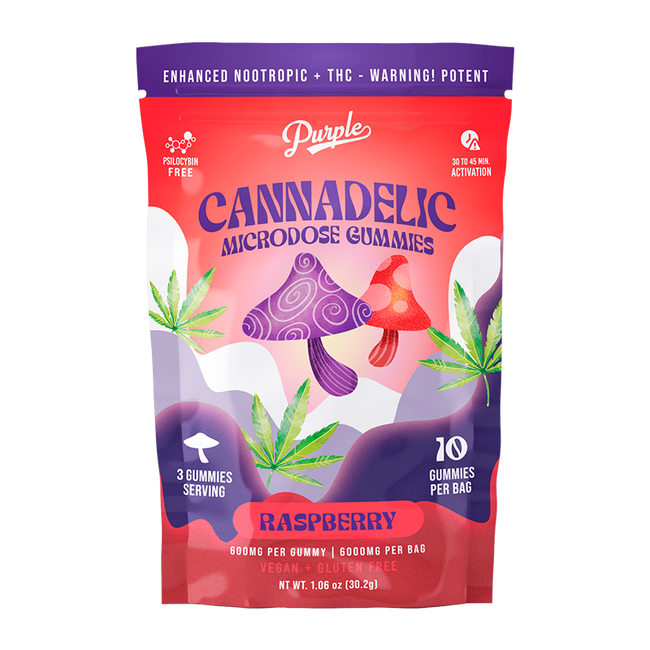 Purple Organics Cannadelics Microdose Gummies – 10CT