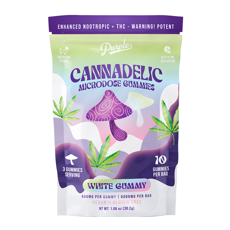 Purple Organics Cannadelics Microdose Gummies – 10CT