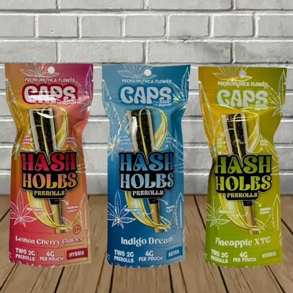 Caps By Good Morels Premium THCa Hash Holes Pre-Rolls 4g – TenVape