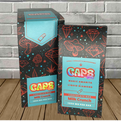 Caps Liquid Diamonds + Magic Amanita Chocolate Bar 1000mg Best Sales Price - Gummies