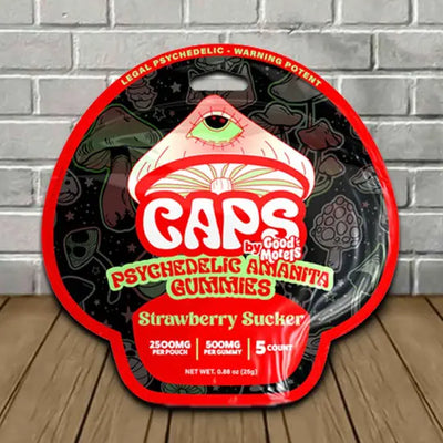 Caps Psychedelic Amanita Gummies By Good Morels Best Sales Price - Gummies