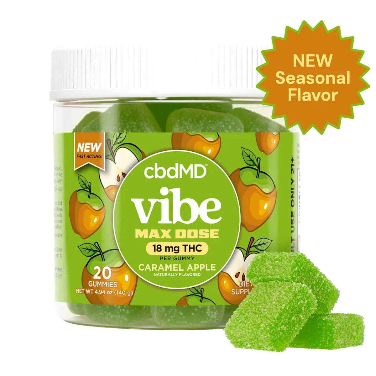 cbdMD Delta 9 THC Max Dose Nano Gummies