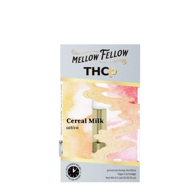 Mellow Fellow THCp 0.5ml Vape Cartridge - Cereal Milk (sativa) Best Sales Price - Vape Cartridges