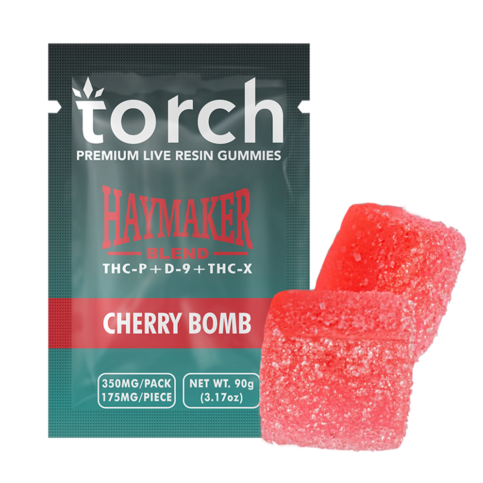 Torch Gummies Cherry Bomb | 2ct | 350mg Best Sales Price - Gummies