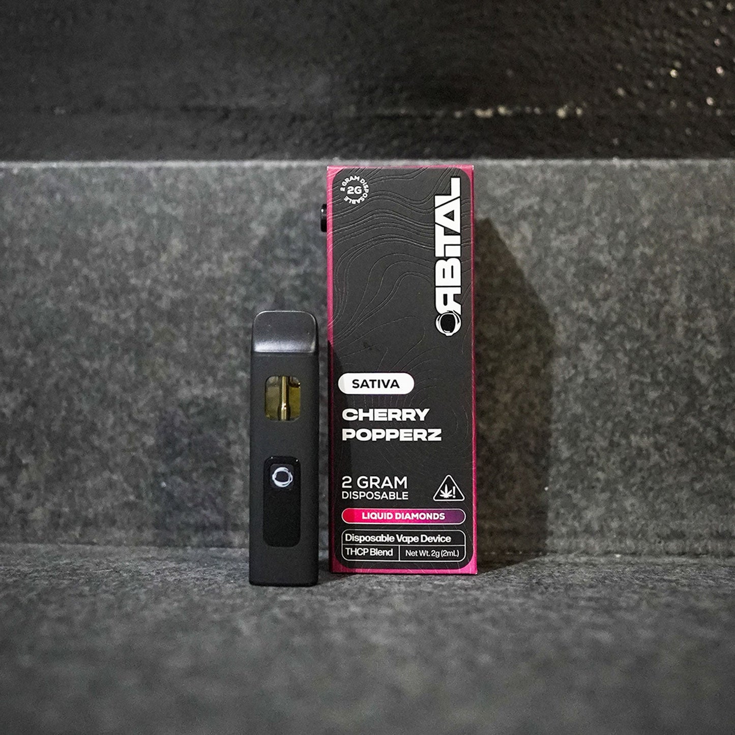 Galaxy Treats Cherry Popperz - Orbital 2G THCP Disposable