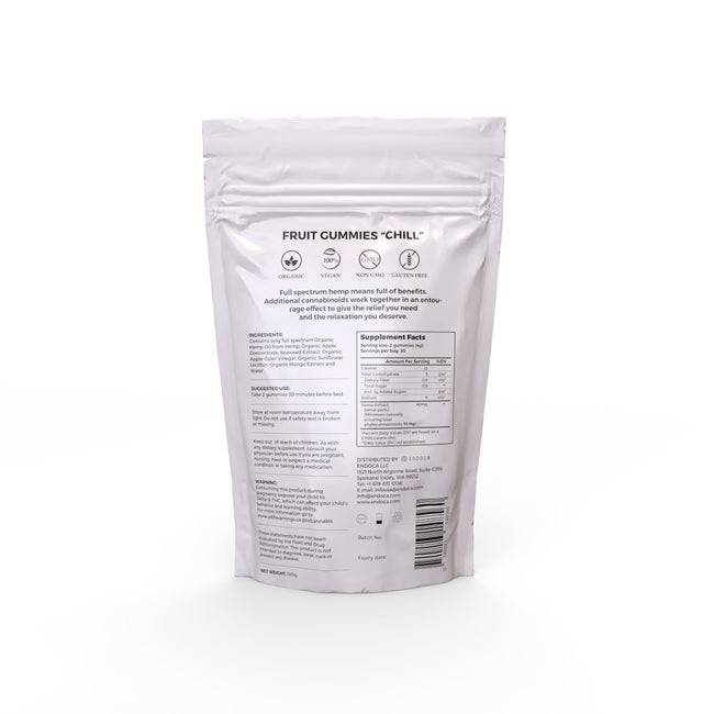 Endoca DE CBD Gummies „Chill“ 1200 mg CBD, Mango