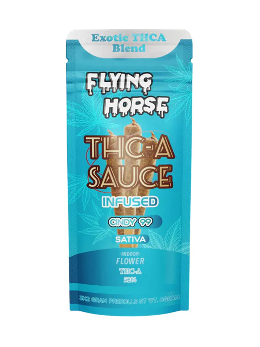Cindy 99 Flying Horse THCA Sauce Infused Pre-Rolls 2G 3ct