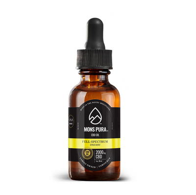 Mons Pura Full Spectrum 2,000mg Tincture Best Sales Price - Tincture Oil