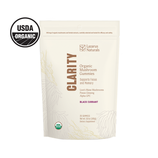 ORGANIC MUSHROOM GUMMIES, CLARITY