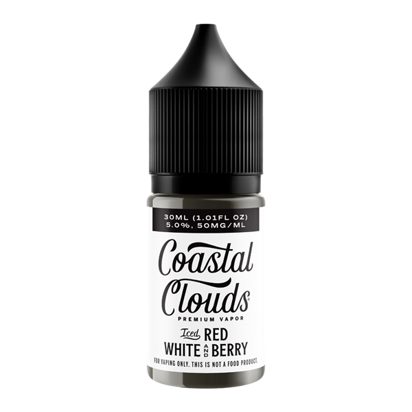 Red White & Berry Iced Coastal Clouds Salt Nic Best Sales Price - eJuice
