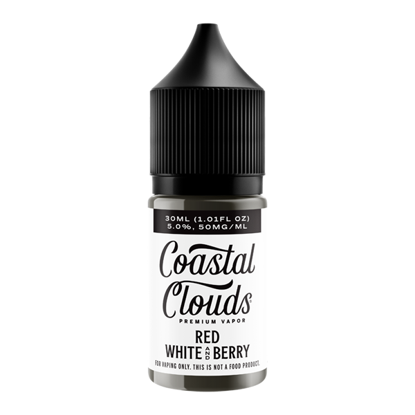 Red White & Berry Coastal Clouds Salt Nic Best Sales Price - eJuice