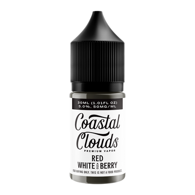 Red White & Berry Coastal Clouds Salt Nic Best Sales Price - eJuice