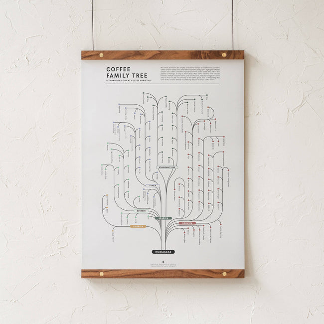 GoldLeaf Coffee Family Tree Print Best Sales Price - Art Prints