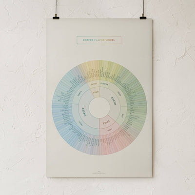 GoldLeaf Coffee Flavor Wheel Print Best Sales Price - Art Prints