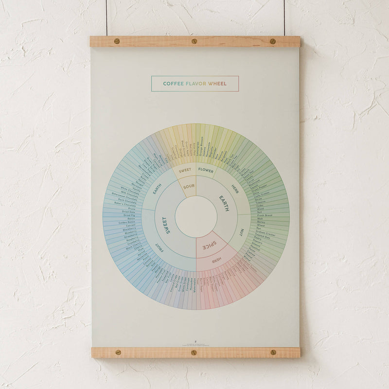 GoldLeaf Coffee Flavor Wheel Print Best Sales Price - Art Prints
