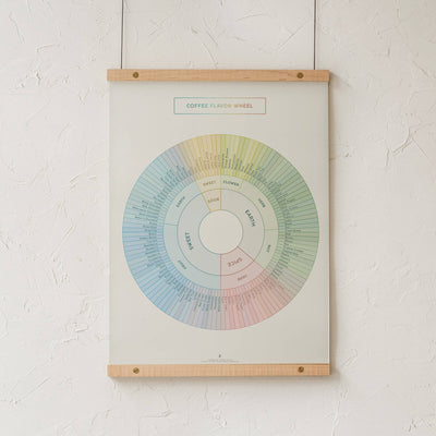 GoldLeaf Coffee Flavor Wheel Print Best Sales Price - Art Prints