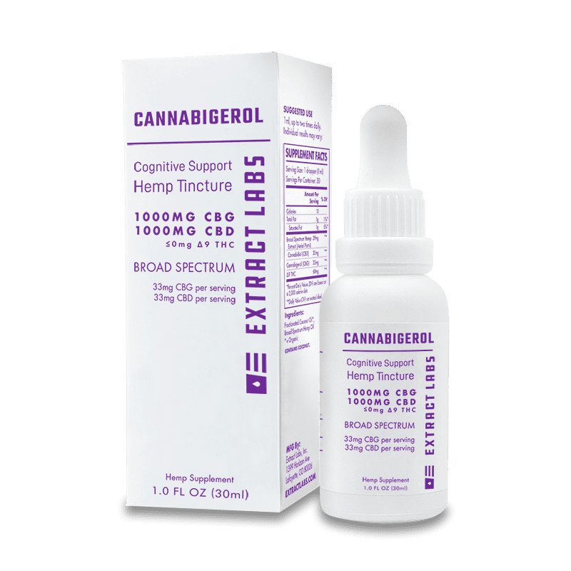 Extract Labs CBG Oil | Cognitive Support | Broad Spectrum