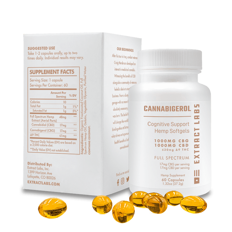 Extract Labs CBG Capsules | Cognitive Support