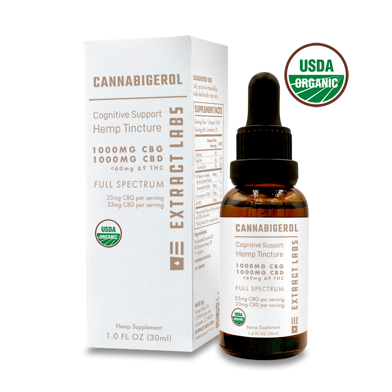 Extract Labs Organic CBG Oil | Cognitive Support
