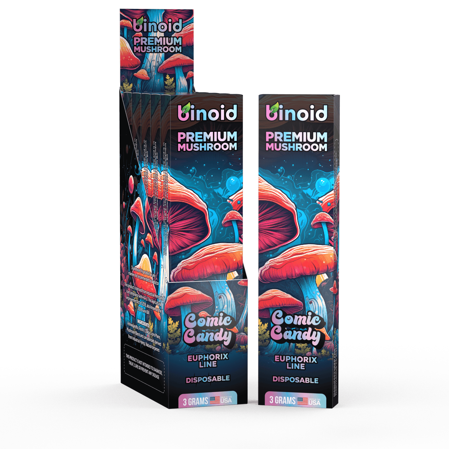 Binoid On Sale: Mushroom Disposable Vapes – 3 Gram
