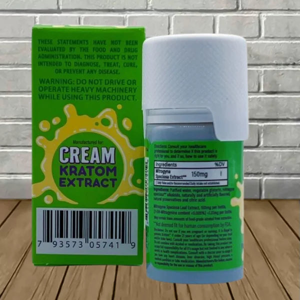 Cream All Natural Liquid Kratom Extract Shot 150mg