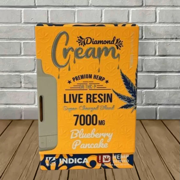 Cream Live Resin Super Charged D8 + THCP Blend Disposable 7g