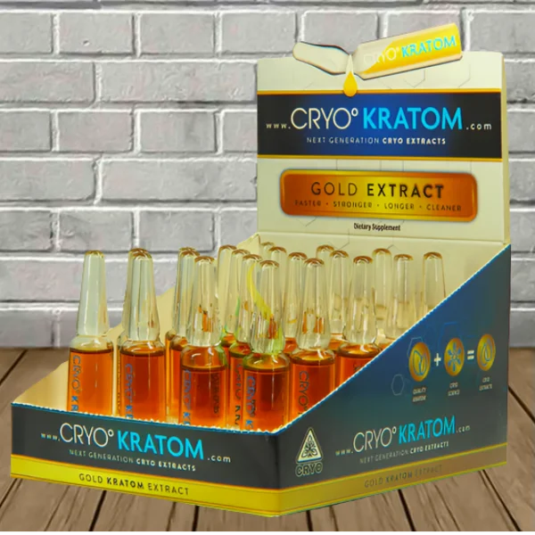 Cryo Kratom Gold Liquid Kratom Extract Ampoule 200mg