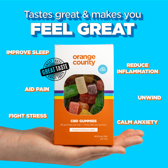 CBD Gummy Cubes (Large Tub)