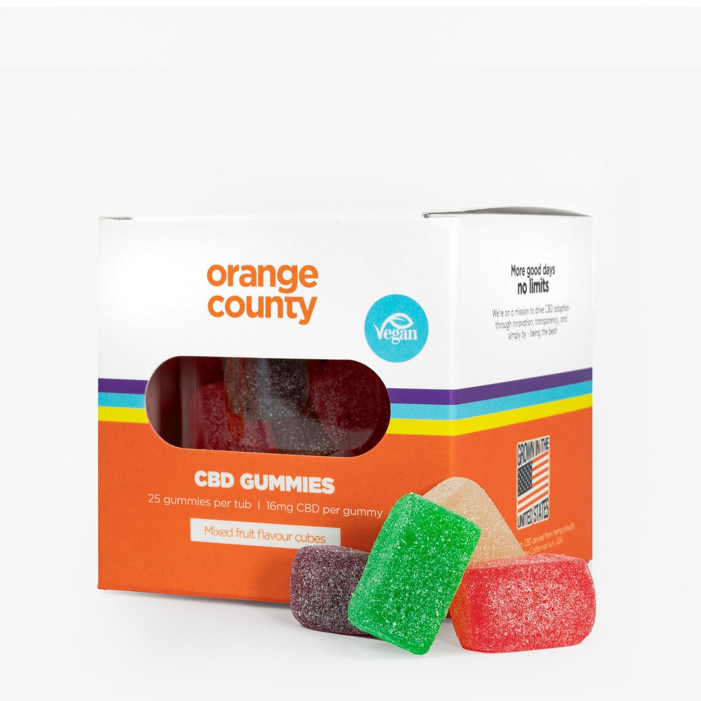 CBD Gummy Cubes (Small Tub)