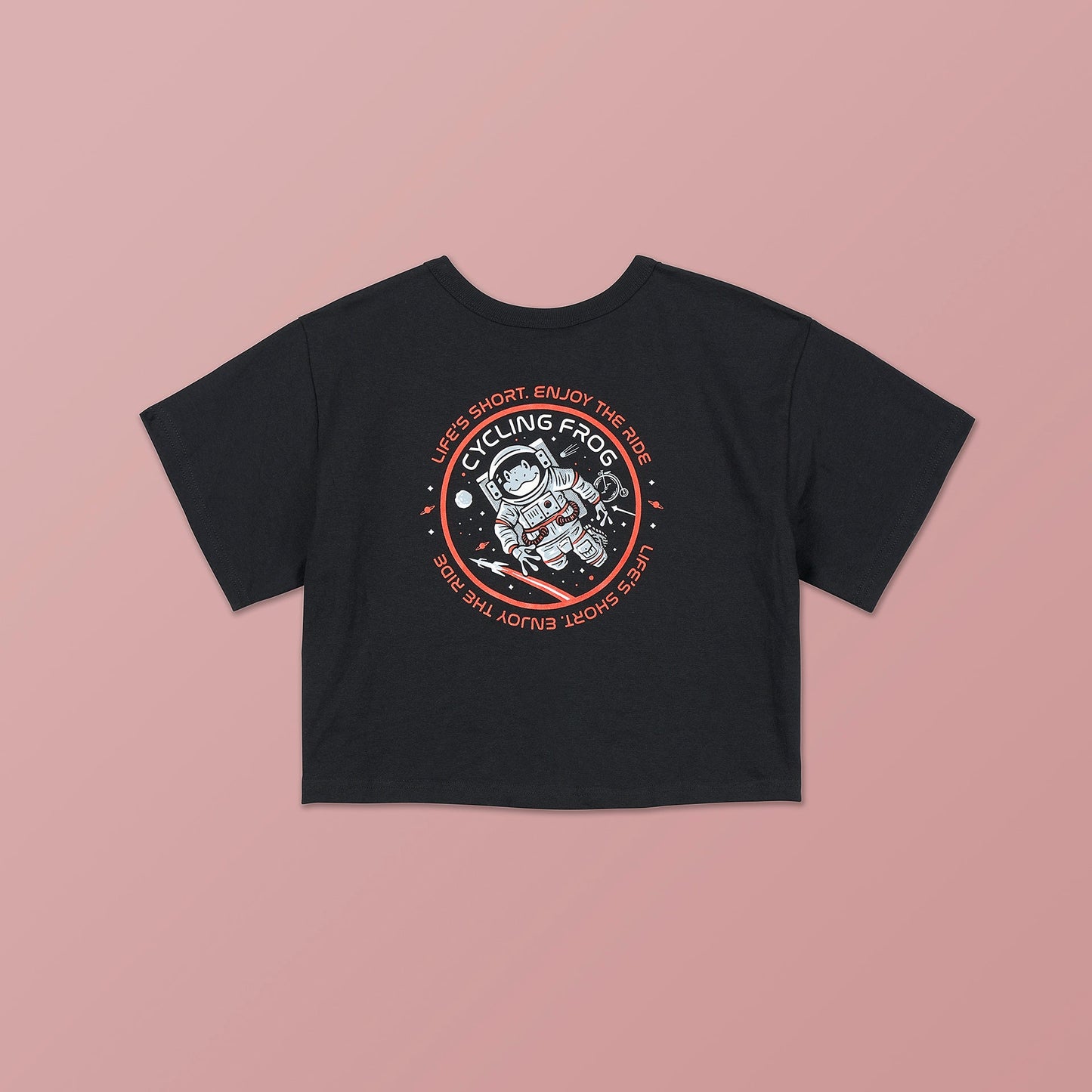 Cycling Frog Space Crop Top