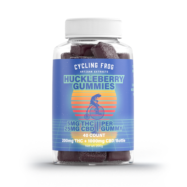 Full Spectrum CBD + Delta 9 THC Gummies – Huckleberry – Cycling Frog