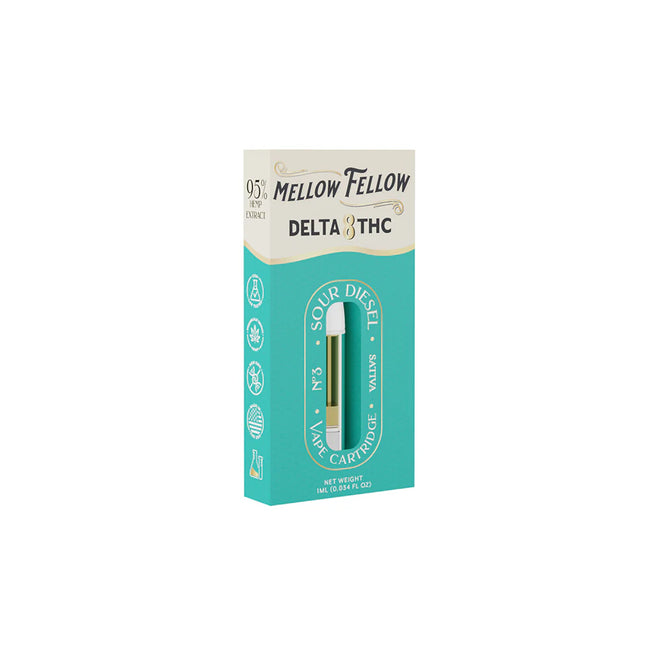 Mellow Fellow Delta 8 1ml Vape Cartridge Sour Diesel Best Sales Price - Vape Cartridges