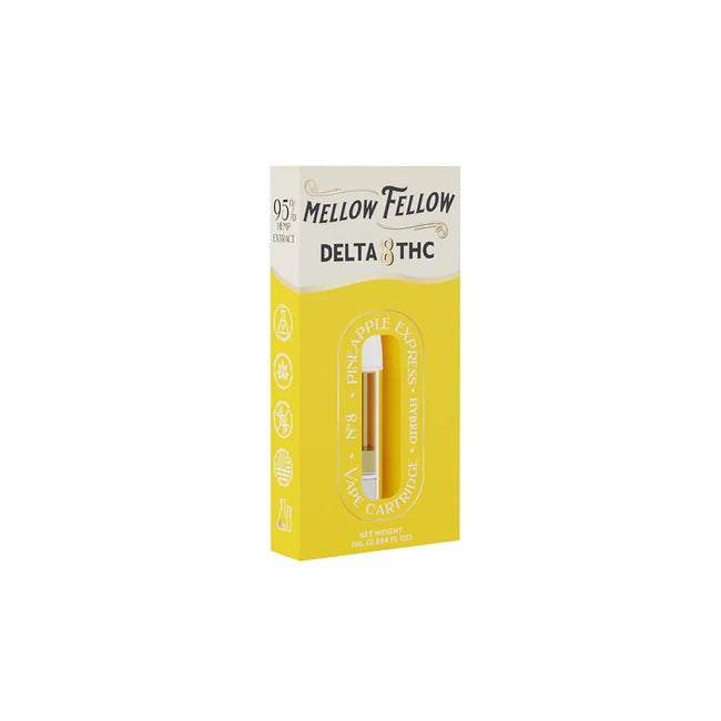 Mellow Fellow Delta 8 1ml Vape Cartridge Pineapple Express Best Sales Price - Vape Cartridges