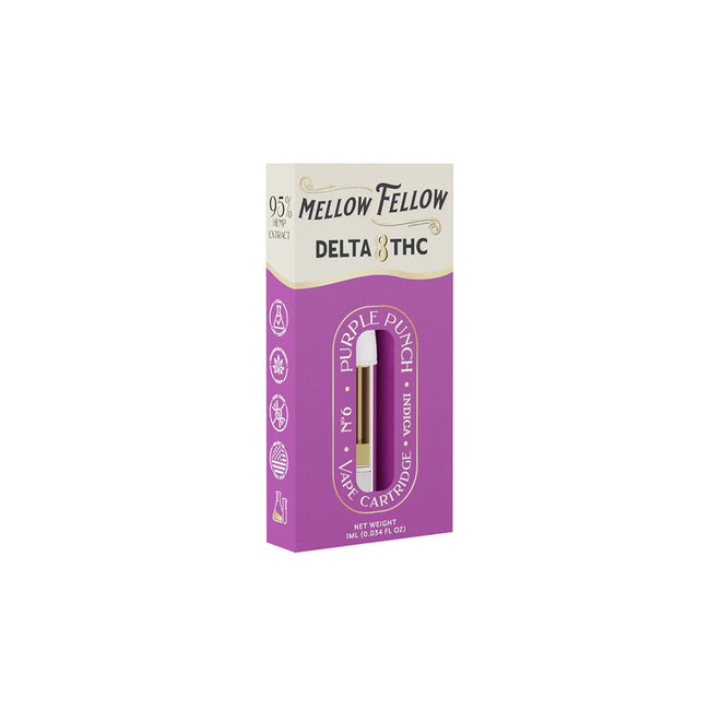 Mellow Fellow Delta 8 1ml Vape Cartridge Purple Punch Best Sales Price - Vape Cartridges