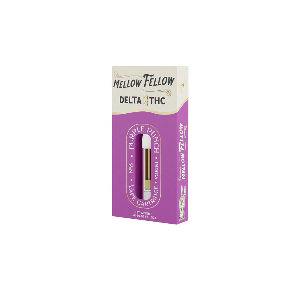 Mellow Fellow Delta 8 1ml Vape Cartridge Purple Punch Best Sales Price - Vape Cartridges