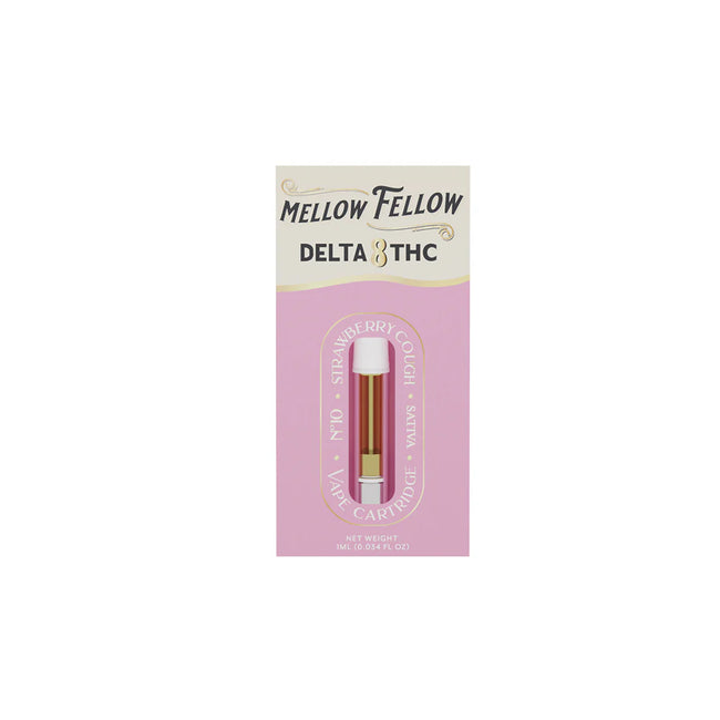 Mellow Fellow Delta 8 1ml Vape Cartridge Strawberry Cough Best Sales Price - Vape Cartridges