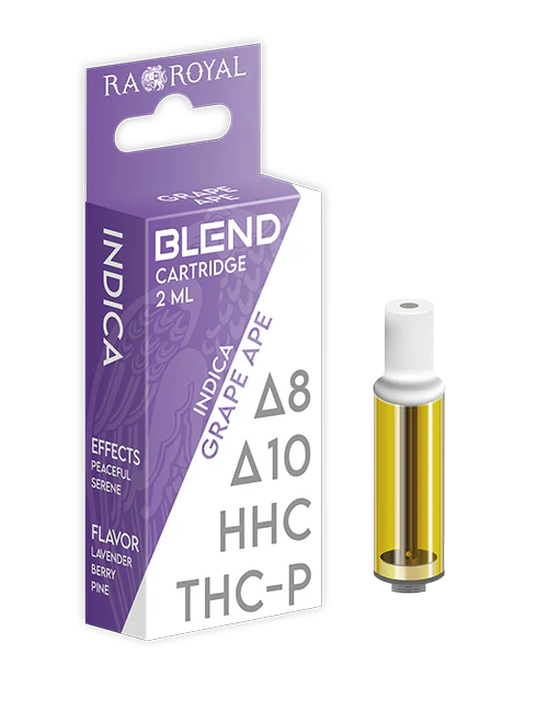 RA Royal CBD | Delta 8 + THC-P + Delta 10 + HHC Blend Vape Cartridge - 2mL