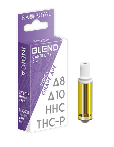 RA Royal CBD | Delta 8 + THC-P + Delta 10 + HHC Blend Vape Cartridge - 2mL Best Sales Price - Vape Cartridges