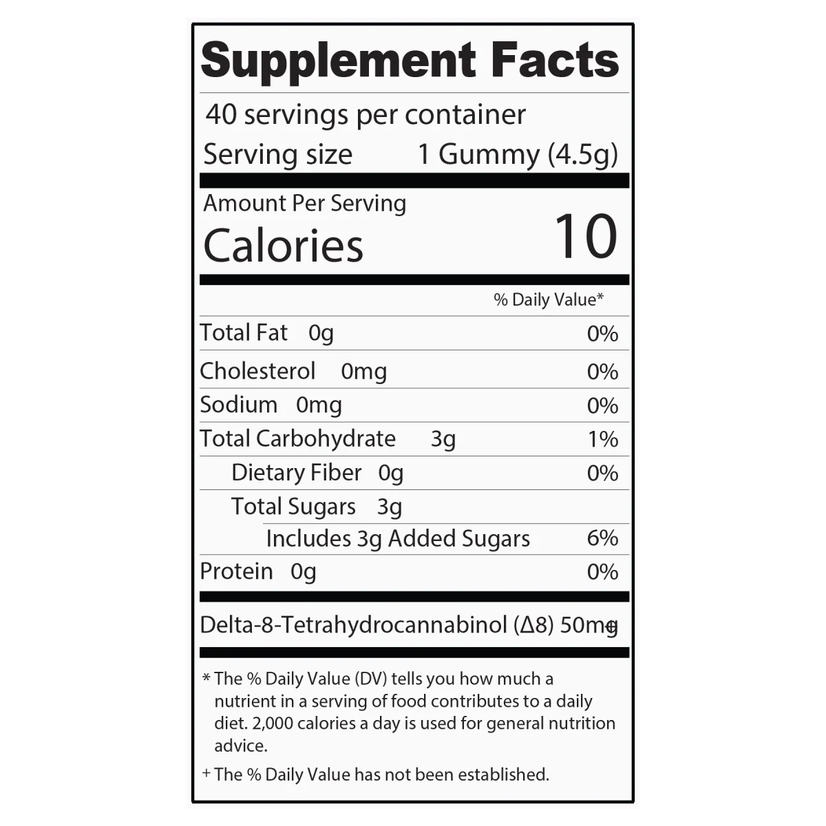 M-Fusions Delta 8 THC Fruit Punch Gummies 40 Ct. - 50mg Delta 8 per gummy Mellow Fellow