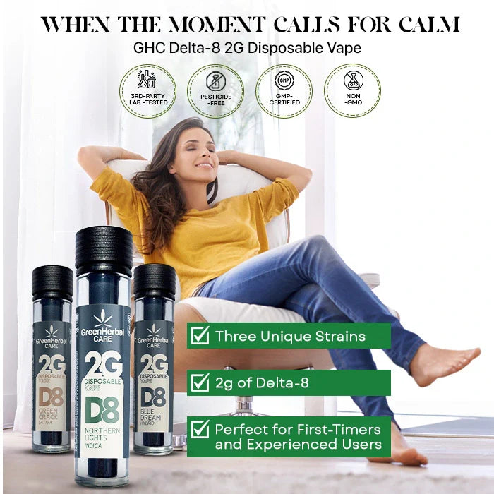 GHC Delta-8 THC Disposable Vape Tube