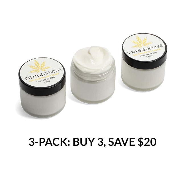 TribeTokes 3-Pack Delta 8 THC Pain Relief Cream | Save $20