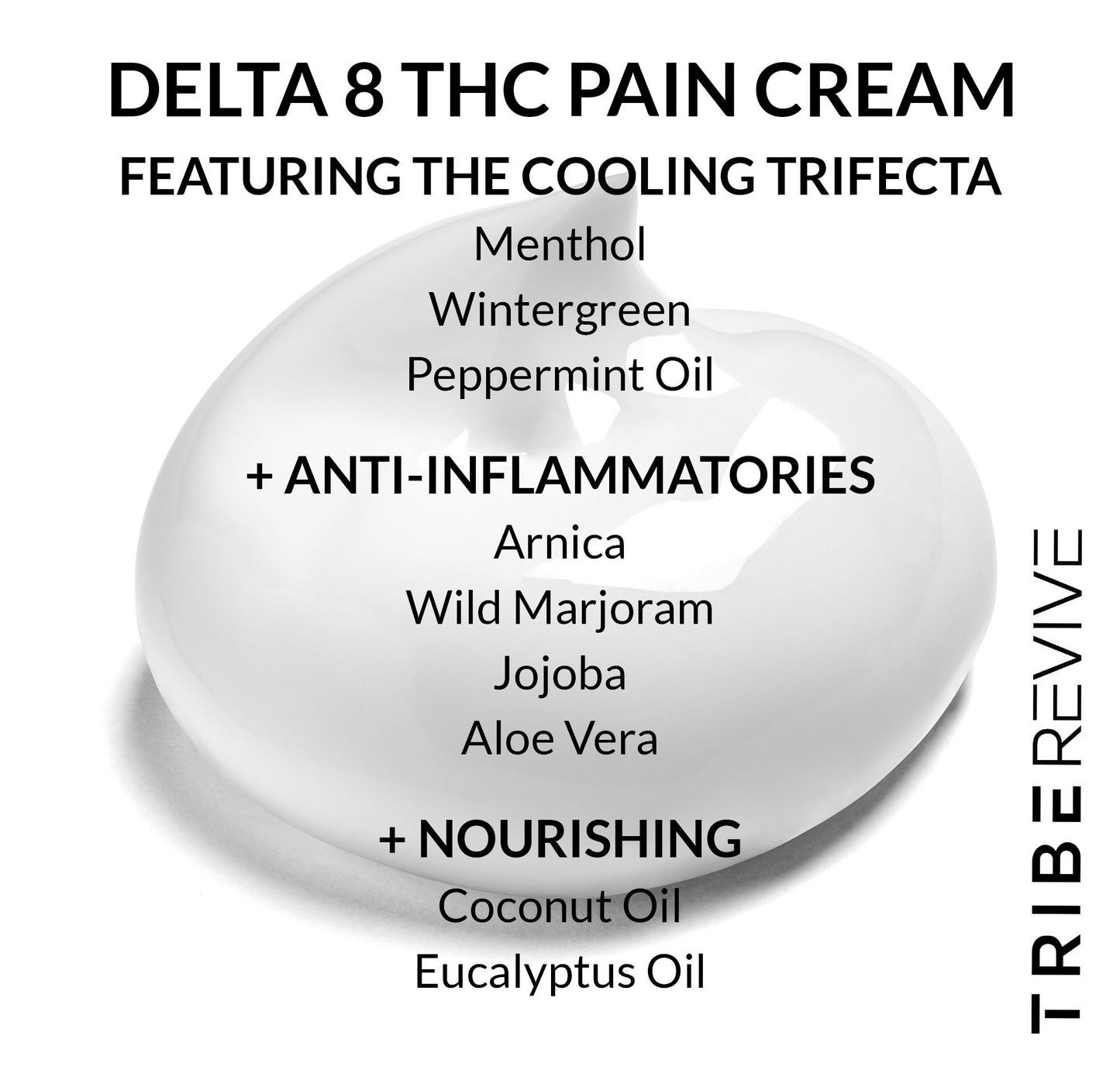 TribeTokes 3-Pack Delta 8 THC Pain Relief Cream | Save $20