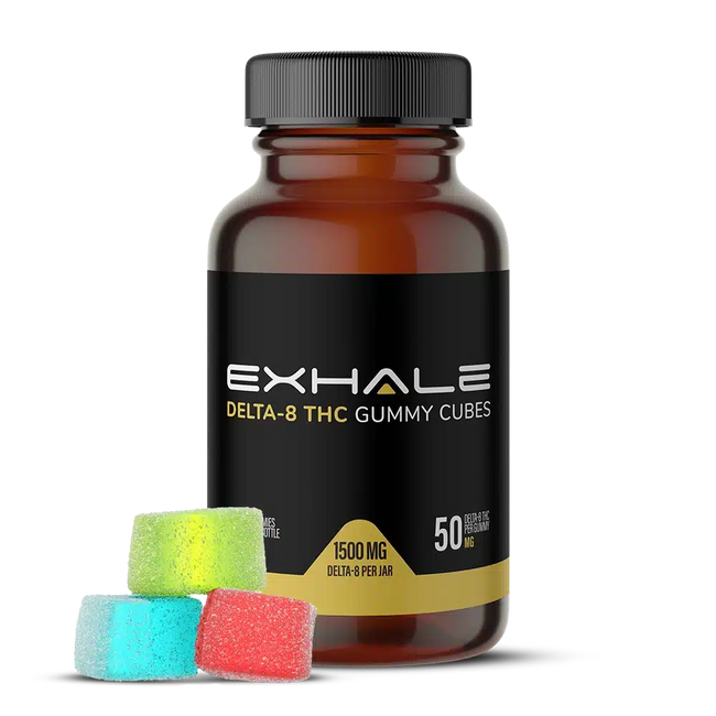 EXHALE Delta-8 Gummy Cubes