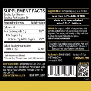 Exhale Delta-8 Gummy Cubes