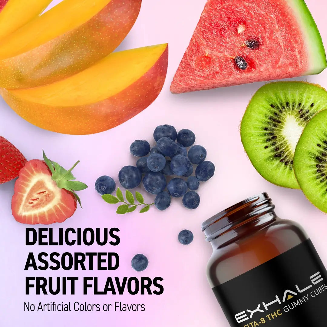 Exhale Delta-8 Gummy Cubes